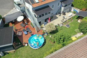 Kornhaus - schöne Ferienwohnung mit Pool, Kamin und Terrasse